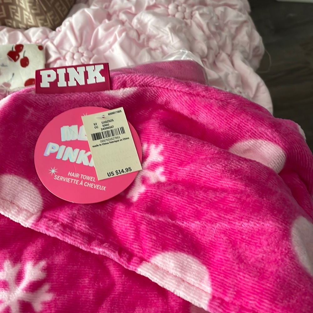 V secret hair wrap towel